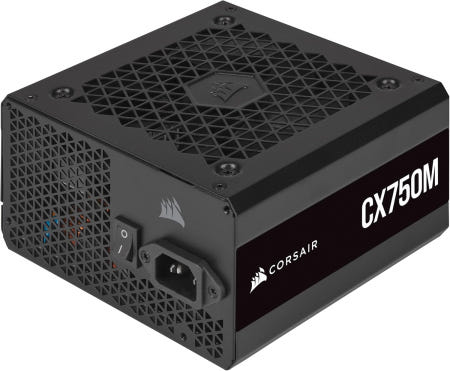 Corsair [해외]CORSAIR CX750M 80 플러스 브론즈 반모듈형 저소음 ATX 750와트 전원 공급 장치 - NA 블랙 Semi-Modular 750 Watts