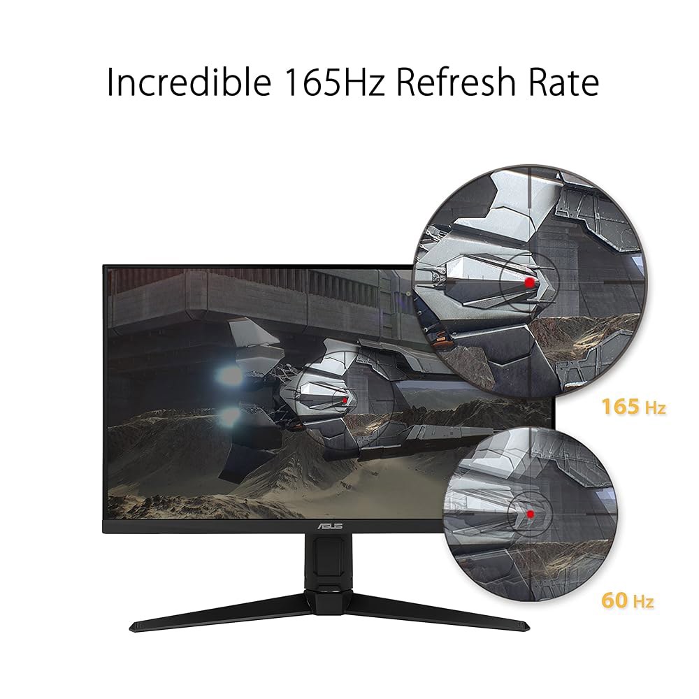 ASUS TUF 게이밍 24인치 1080P 아이 익스트림 섀도우 케어, 어댑티브 풀 부스트, 싱크, 165Hz (VG247Q1A) 지원), 로우 포트 모션 - 모니터 HD, 프리미 - 상세 이미지 3