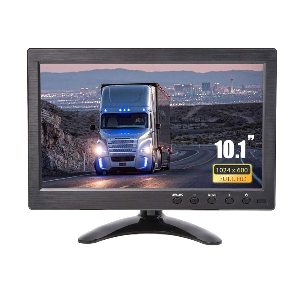 Yasoca HDMI VGA 포트가 있는 모니터 라즈베리 컴퓨터 게이밍 HD 스크린 휴대용 노트북 10.1인치 디스플레이 스피커, 파이 USB 듀얼 배터리 1024x600, CCT - 상품 이미지