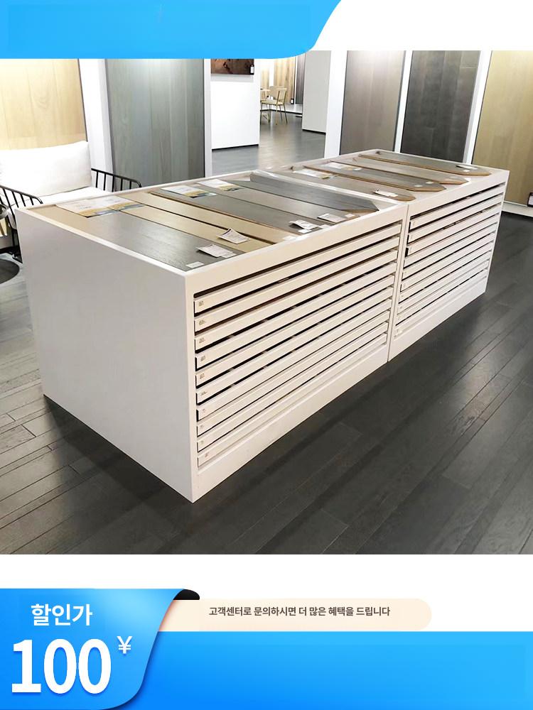 타일 전시대 책장형 석재 디스플레이 마루 보관대 대리석 단일 행 10칸 600 x 600 - 상세 이미지 2