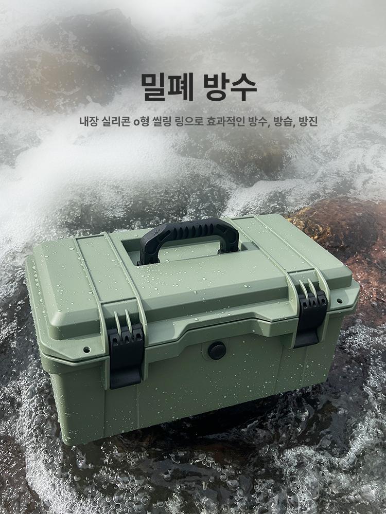 사이드박스 방수 사이드백 공구함 가죽가방 대체 리어백 16인치 옐로우 트레이 포함 - 상세 이미지 5