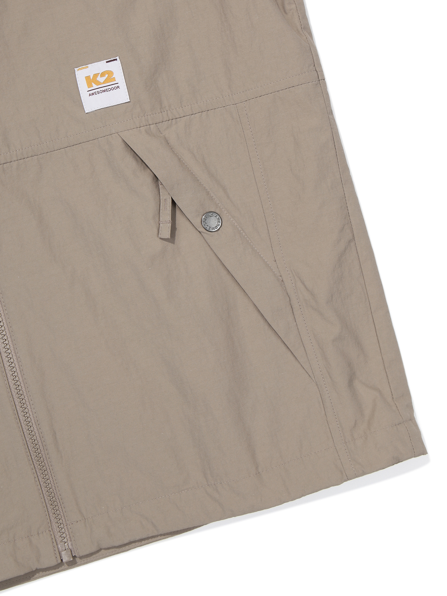 K2 남성 FORREST 메쉬 안감 자켓 (공용)_MID BEIGE KMP25143JL 이미지 6