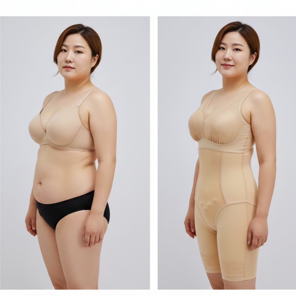 메리지68105 데일리 뱃살 보정쉐이퍼 올인원속옷 복부 가슴보정속옷 빅사이즈 바디쉐이퍼 이미지 2