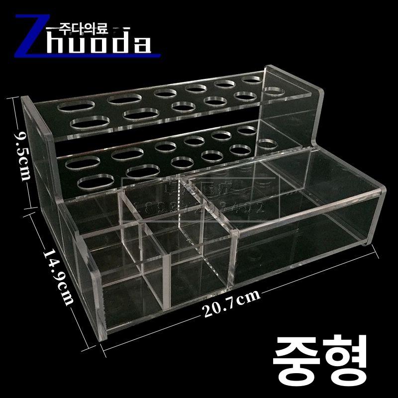 아크릴 보관함 수납선반 수납함 탁상 투명 명찰 디스펜서 소형 수지 랙 - 상세 이미지 4