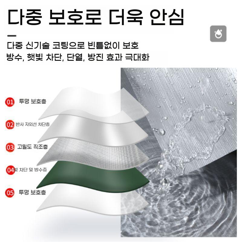 어닝천갈이 방수포 비가림막 방수 대형 어닝원단 4m 천막 햇빛가리개 - 상세 이미지 5