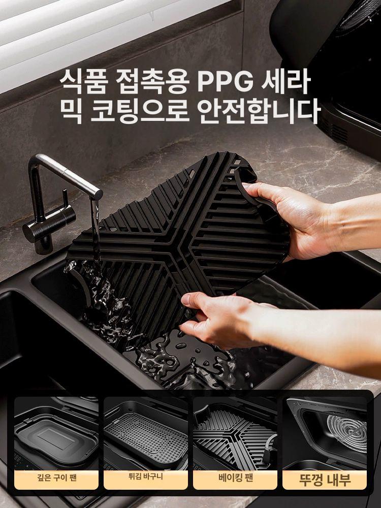 피자 전기 화덕형 베이킹 Oven 화덕 피자오븐 편리한 펄블랙 - 상세 이미지 3