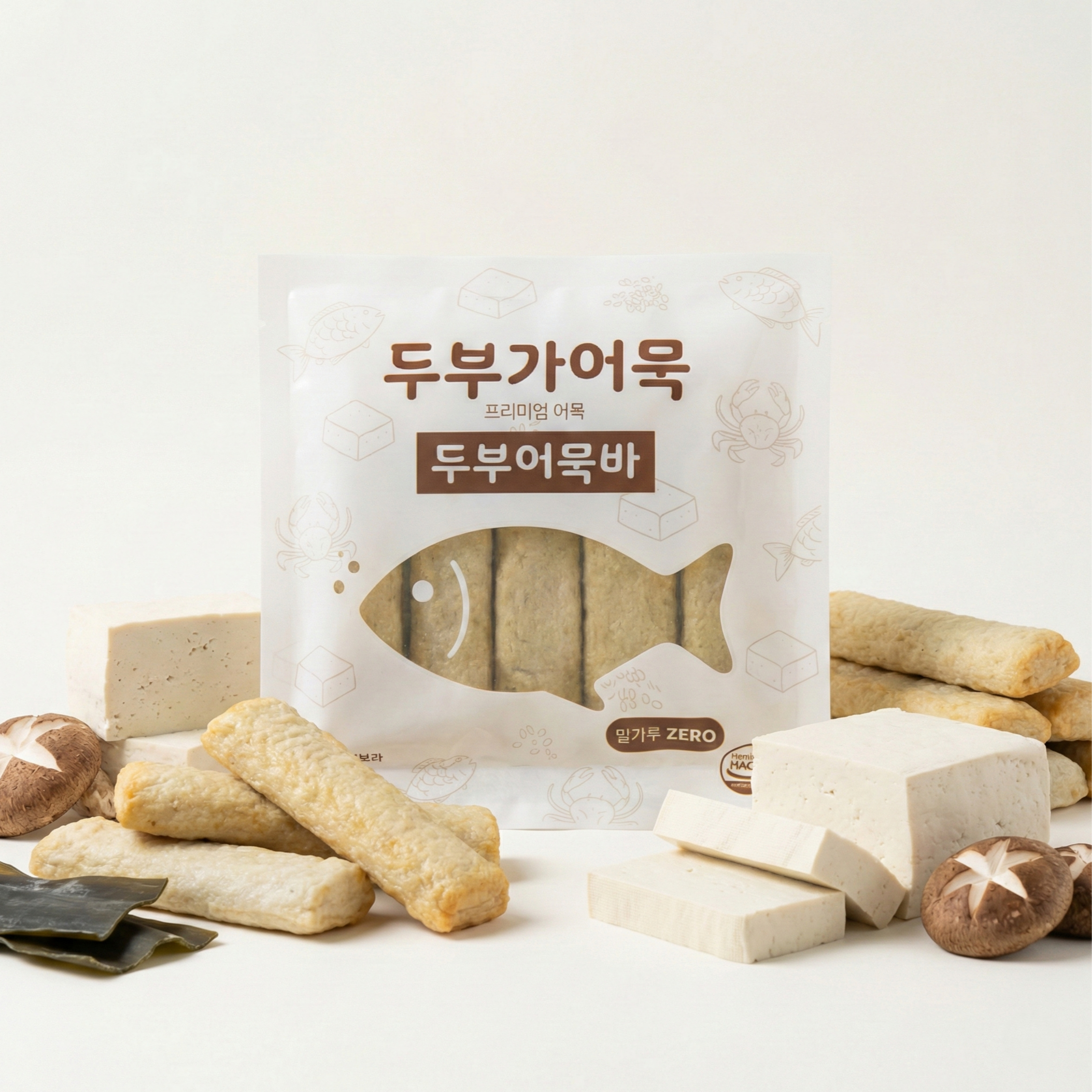 [두부가어묵] 밀가루 없는 고단백 두부어묵바 노밀가루 아기어묵 다이어트 간편식 이미지 3