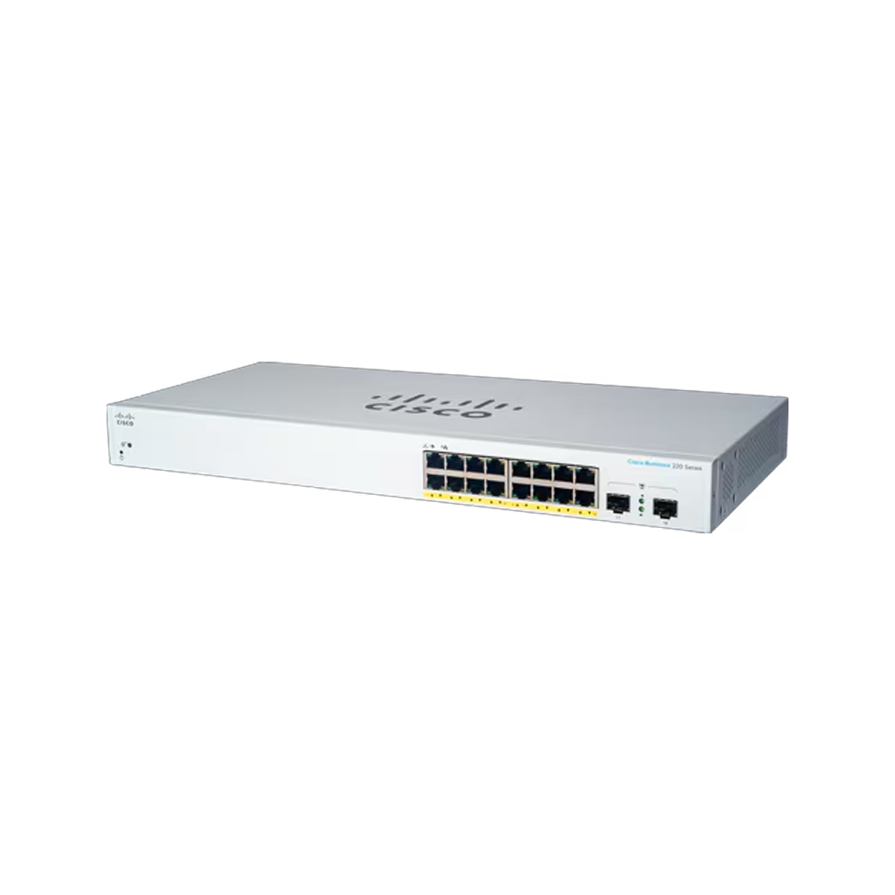 시스코 CBS220-16P-2G EU 16포트 PoE 기가비트 스위치 2SFP - 상세 이미지 2