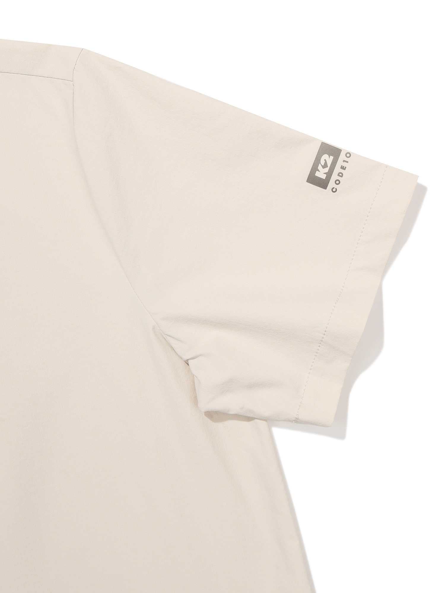 [본사직영] K2 남성 코드텐(CODE10) ICE 우븐 반팔 폴로 W CREAM BEIGE KWM25248W9 이미지 7