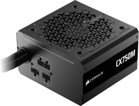 Corsair [해외]CORSAIR CX750M (2025) 세미 모듈러 ATX 3.1 PCIe 5.1 저소음 750W 전원 공급 장치(12V-2x6 케이블 포함) - 사이베네틱스 브론즈 효율성