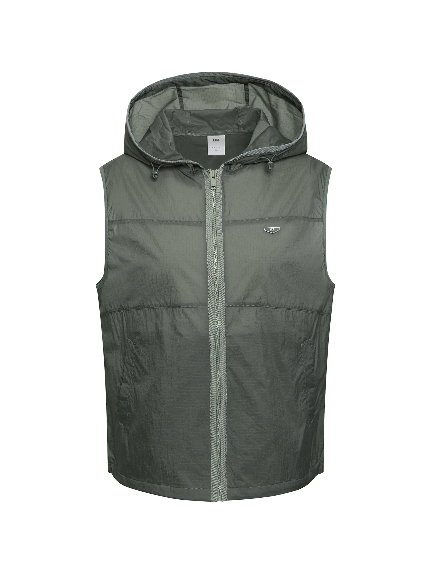 [본사직영] K2 여성 시그니처 크링클 베스트 W SOFT G/KHAKI KWM256722K - 상품 이미지