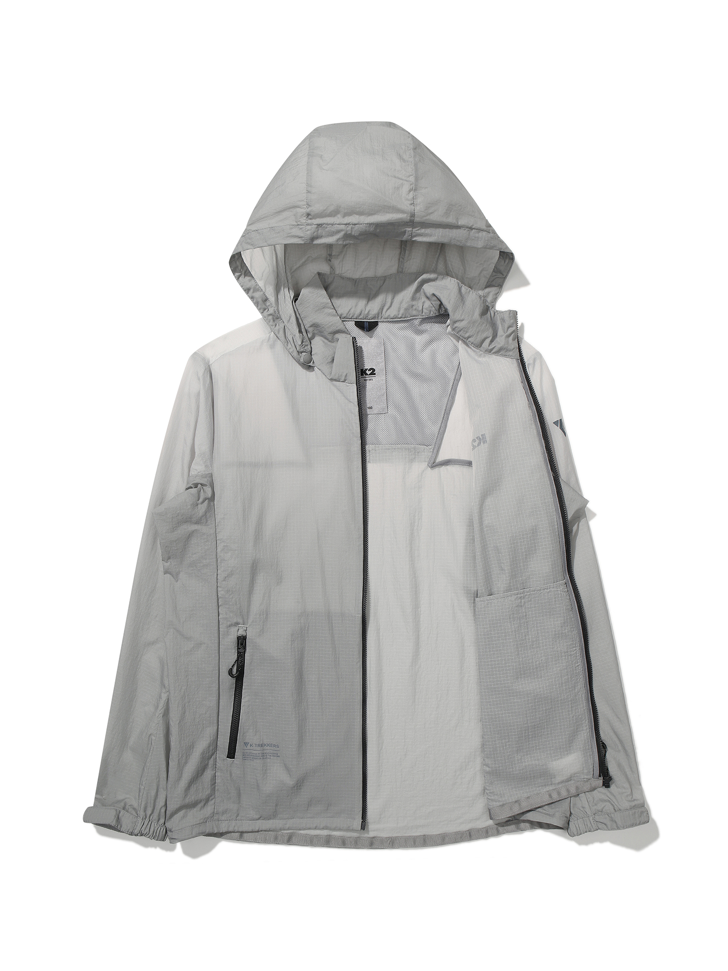 [본사직영] K2 남성 KTR CLIFF RISE (클리프 라이즈) 바람막이 자켓 Light Grey KMM25113C2 - 상세 이미지 3