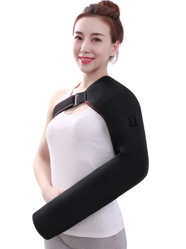 온열 전기 온열찜질 다용도 원적외선 찜질 테니스 엘보용 5V 어깨 보호 프리사이즈 - 상품 이미지