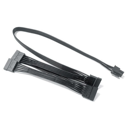 [해외]GinTai 6핀 1 수 to 4 SATA 모듈러 전원 공급 케이블 Corsair RM850 RM1000 PCI-E 호환 교체용