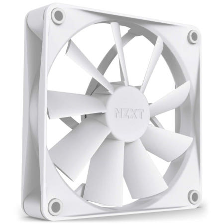 [해외]NZXT AER F120Q 화이트 - 고성능 공기 흐름 팬 싱글 120mm Quiet Airflow White