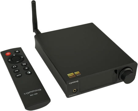 [해외]DX3Pro+ LDAC 헤드폰 앰프 ES9038Q2M 블루투스 5.0 DAC NFCA 오디오 디코더 USB/광학/코엑스 입력 리모컨 라인 아웃 프리 기능(블랙) 포함 Bla