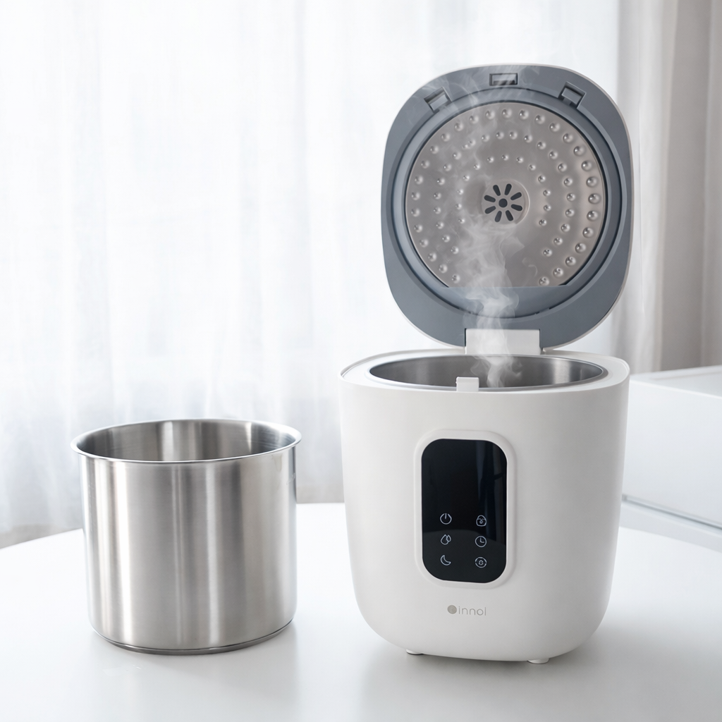 이놀 가열식가습기 대용량 100도 살균 스팀 4L 가습기 올스텐 신생아 아기 세척편한 밥통