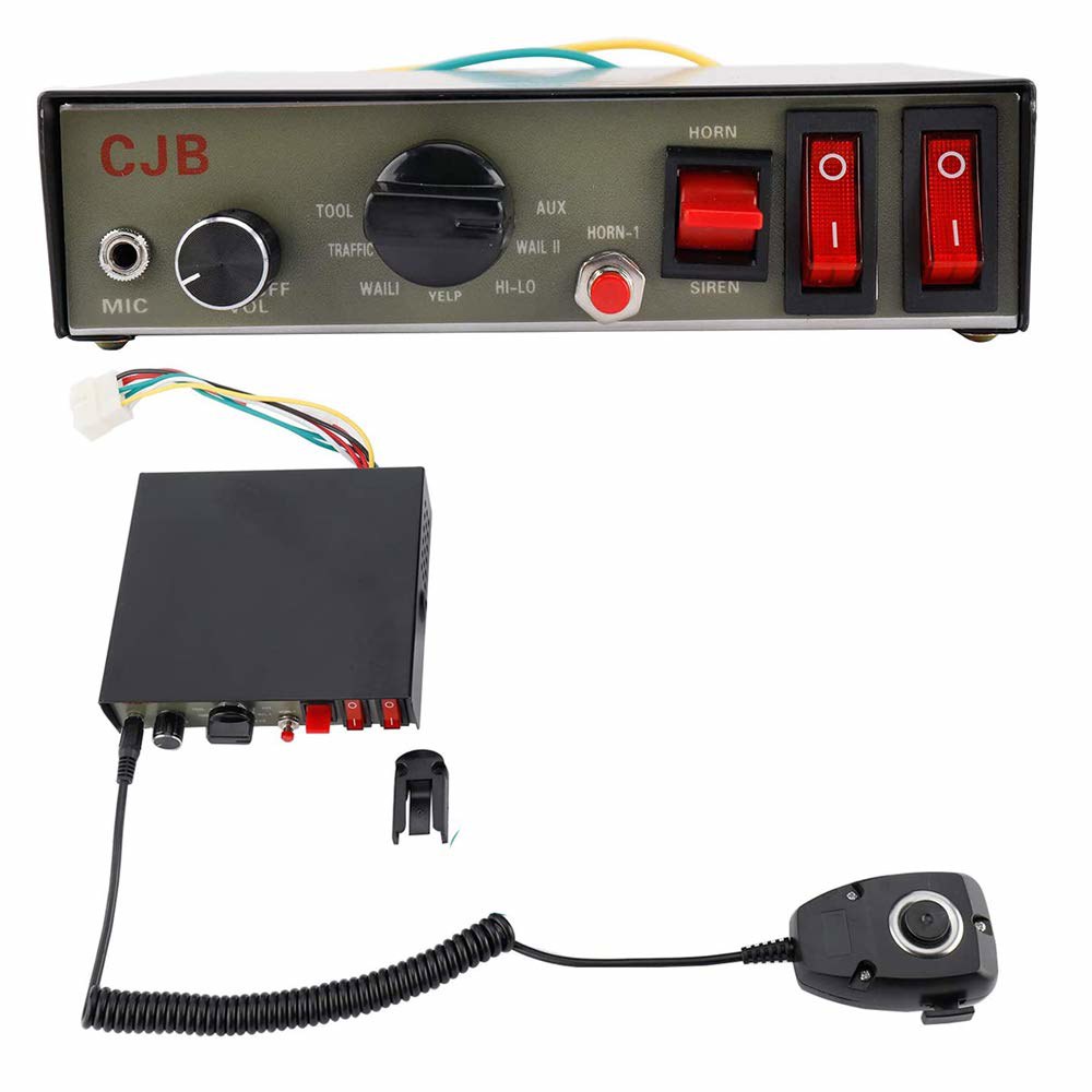 BTSHUB 200와트 12V 앰프 경찰 스피커 엔지니어 8톤 시스템, 사이렌 차량용 소방 비상 경찰, 및 구급차, 라우드 - 상세 이미지 2