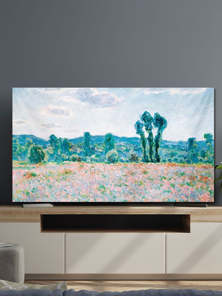 명화 커버 모니터 TV 패브릭 보호 티비 풍경 텔레비전 덮개 가리개 먼지 - 상세 이미지 3