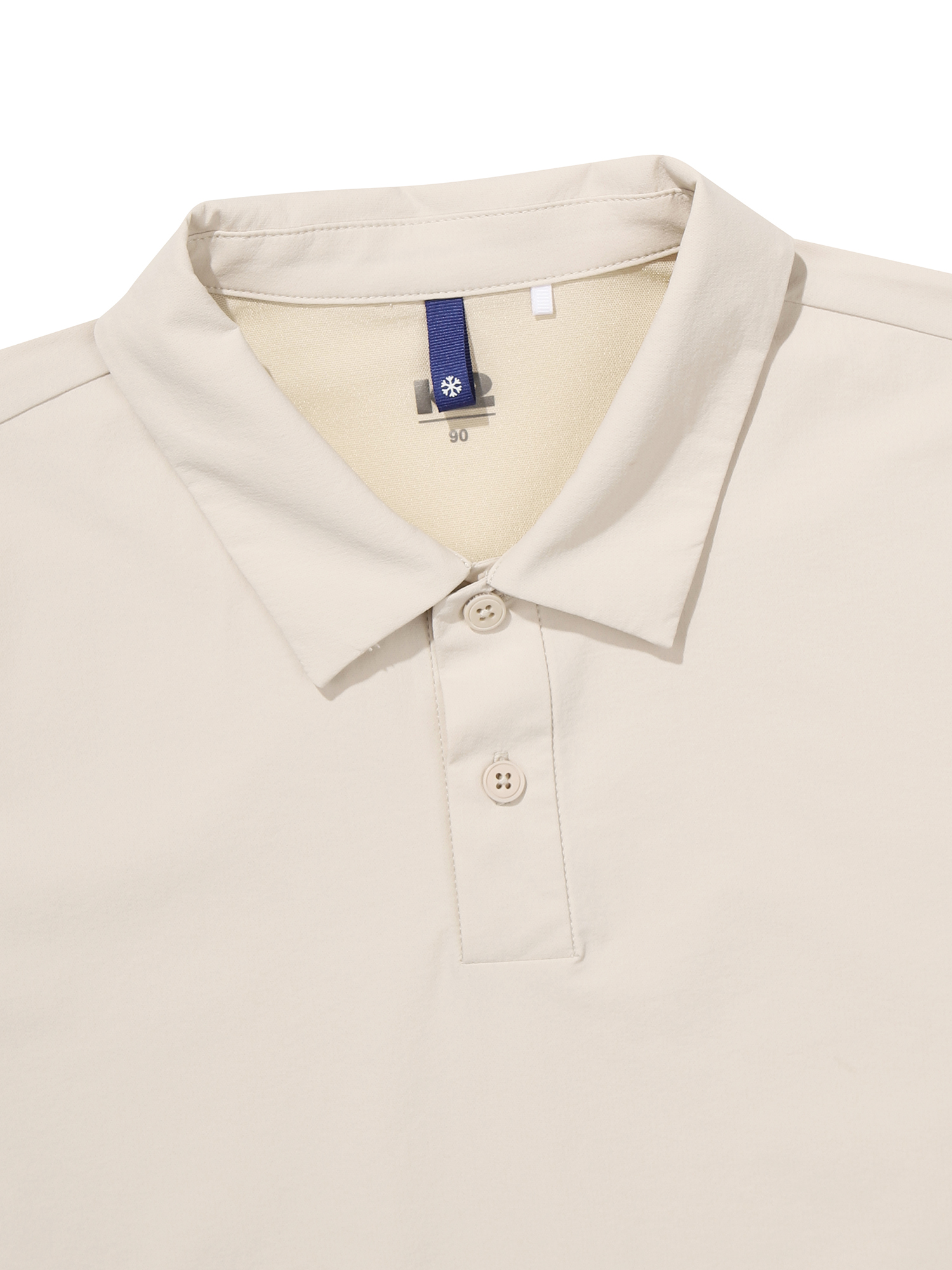[본사직영] K2 남성 코드텐(CODE10) ICE 우븐 반팔 폴로 W CREAM BEIGE KWM25248W9 - 상세 이미지 4
