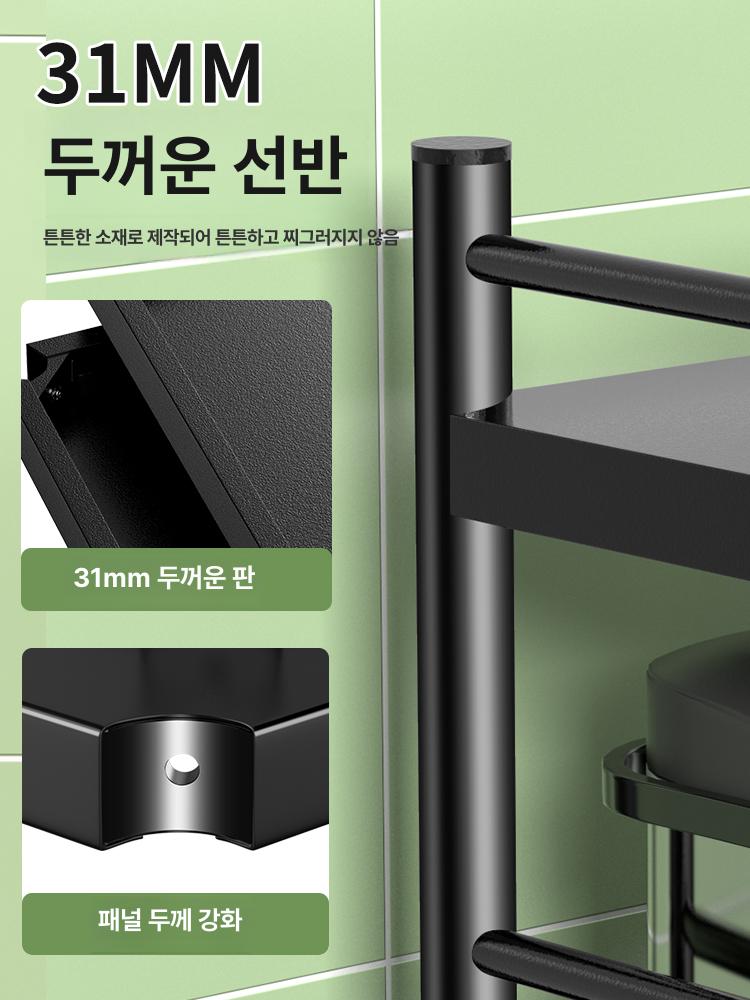 조립식 이동식 세탁실 철제 수납장 팬트리 정리 문뒤 5칸 - 상세 이미지 4