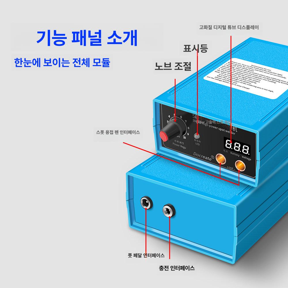 미니 스폿 DIY 스트립 논가스 고출력 가정용 기본형 블루 미국 표준 - 상세 이미지 5