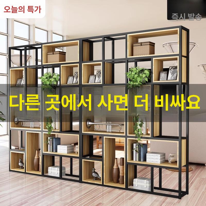 철제 파티션 공간분리 오픈형 모듈 선반 수납장 진열대 120 x 25x160cm - 상세 이미지 2