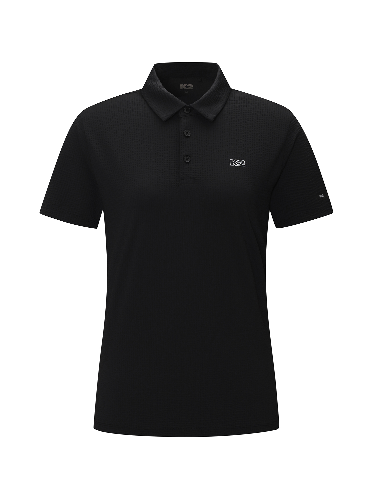 [본사직영] K2 여성 시원서커 ICE WAFFLE 폴로 W ICE BLACK KWM25252I1 - 상품 이미지