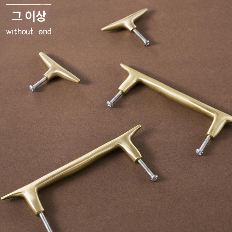 붙박이장 붙박이장용 유럽풍 가구손잡이 수입손잡이 타원형 골드 96mm 홀 간격 - 상세 이미지 2