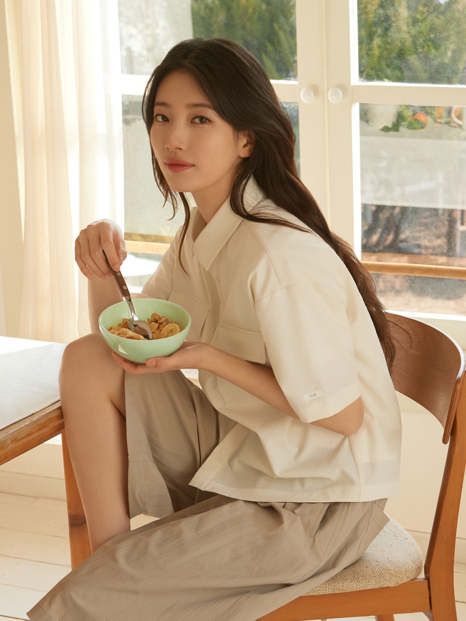 [본사직영] K2 여성 시원서커 DRY ICE 반팔 셔츠 W ICE CREAM KWM254528K