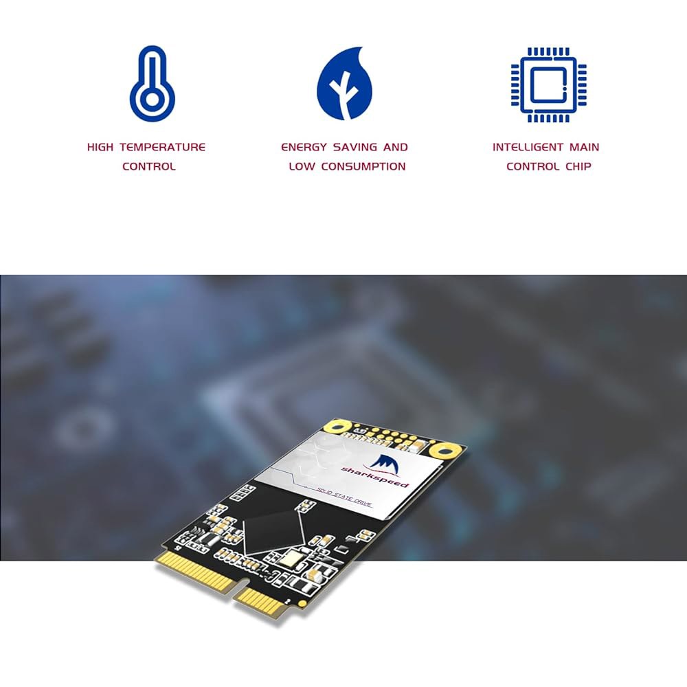 미니 PC 노트북 태블릿 PC(mSATA 2TB)를 위한 SSD mSATA 2TB SHARKSPEED 플러스 내장 SATA 드라이브 3D NAND 솔리드 스테이트 - 상세 이미지 3