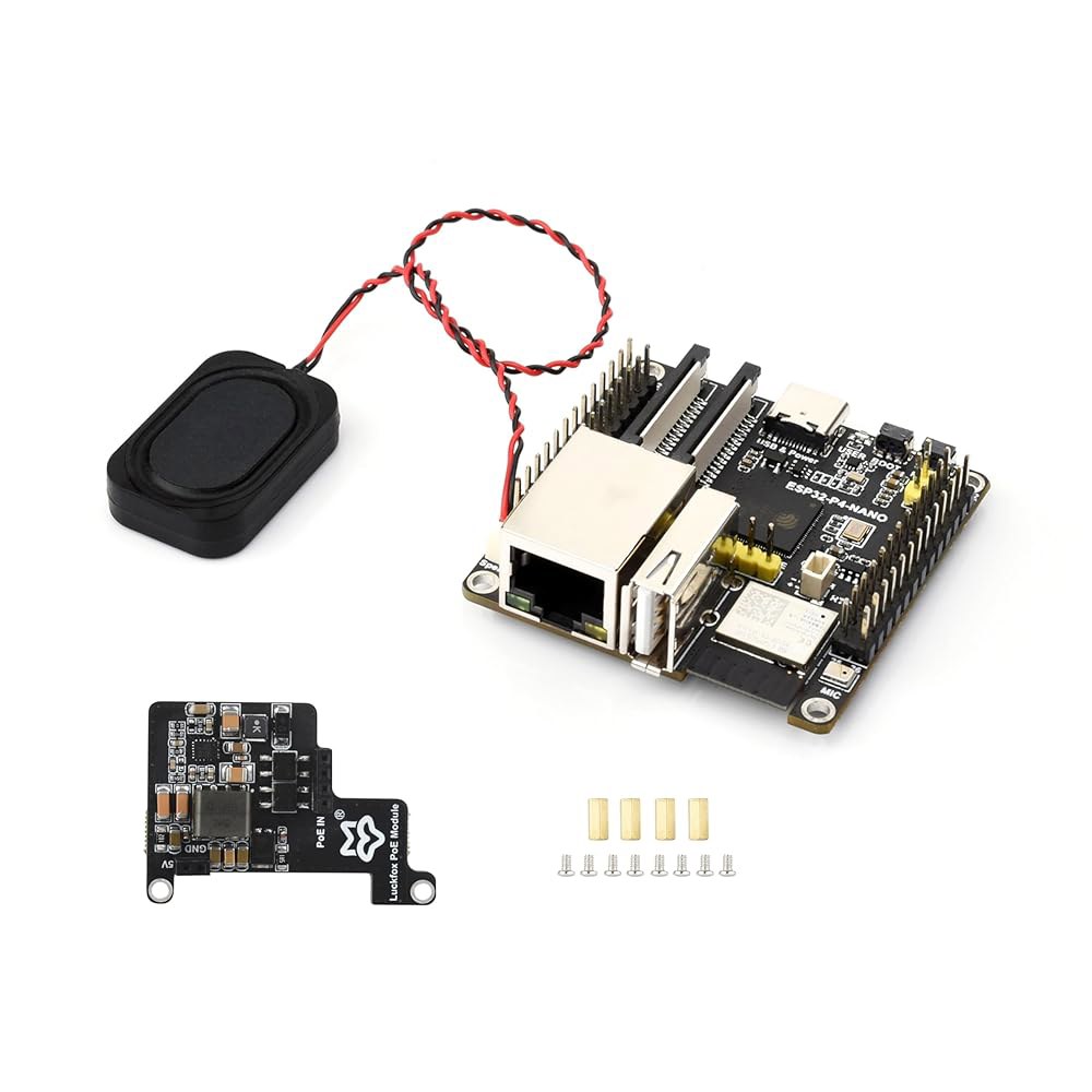 ESP32-P4-NANO 개발 보드, RISC-V 듀얼 모듈 칩 기반, 코어 6 지원, 품목) Wi-Fi ESP32-P4 프로세서가 있는 블루투스 PoE 스피커 포함(4개 5/BL - 상품 이미지