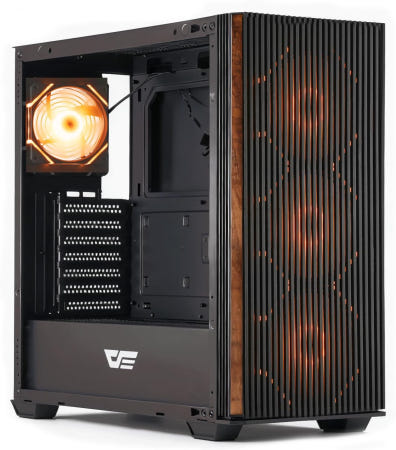 darkFlash [해외]다크플래시 DS900WS(2025) ATX PC 케이스 순정 호두나무 높은 공기 흐름 4x120mm PWM ARGB 팬 컴퓨터 사전 설치 미드타워 게이밍 타입 C 포트 Bl