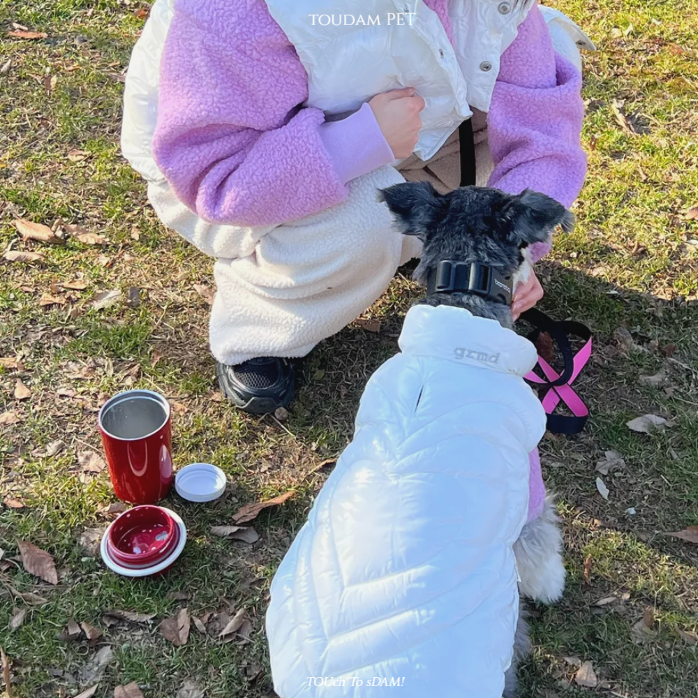 뚜담펫 견주 강아지 커플패딩 강아지 고양이 발열패딩