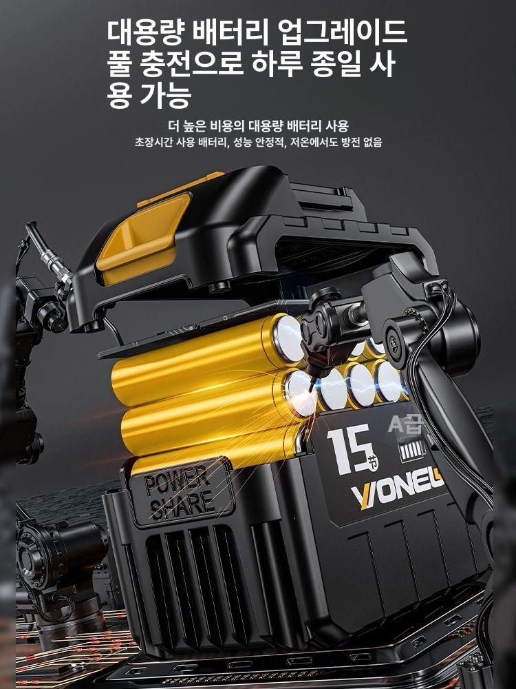 무선 산업용 충전 블로워 초강력 송풍 경량 청소기 낙엽 27단계 6단계 최상급20칸 B - 상세 이미지 5