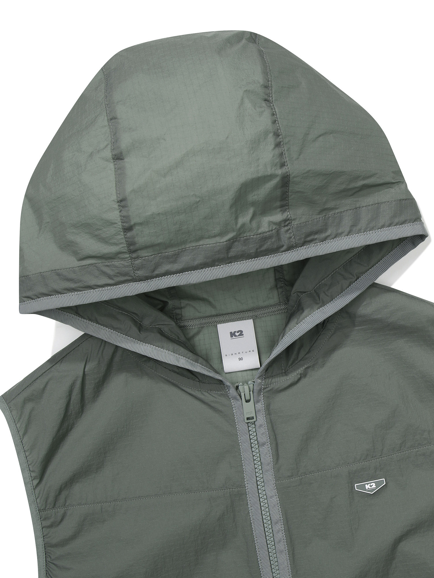 [본사직영] K2 여성 시그니처 크링클 베스트 W SOFT G/KHAKI KWM256722K - 상세 이미지 4