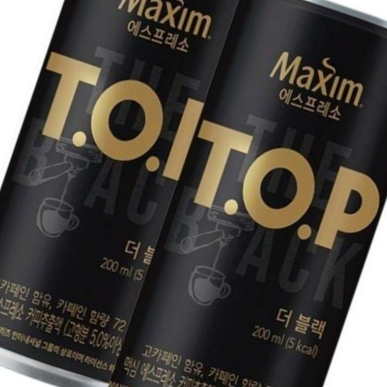 맥심 TOP 더블랙 캔커피 200ml x36캔 음료 - 상품 이미지