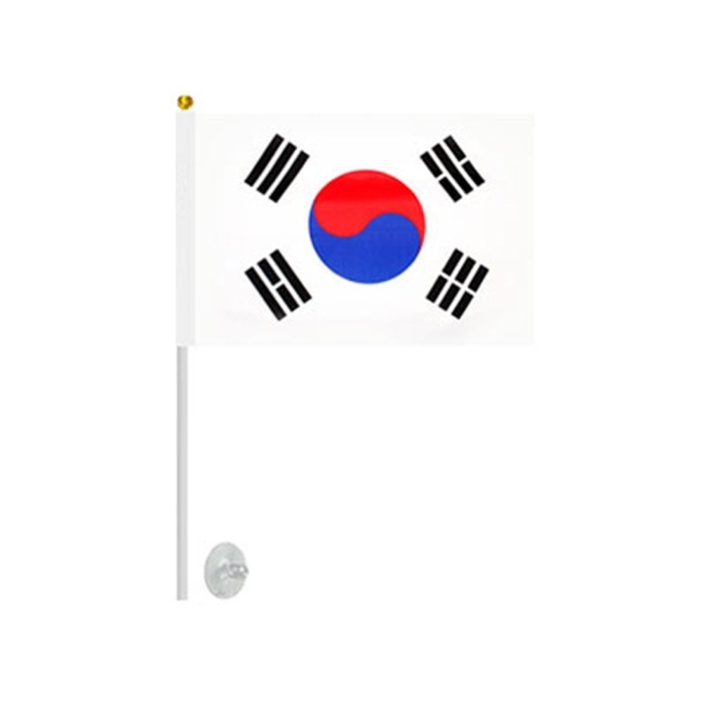 J2K 미니 태극기 행사용 응원용 국기 흡착기 거치대 - 상품 이미지