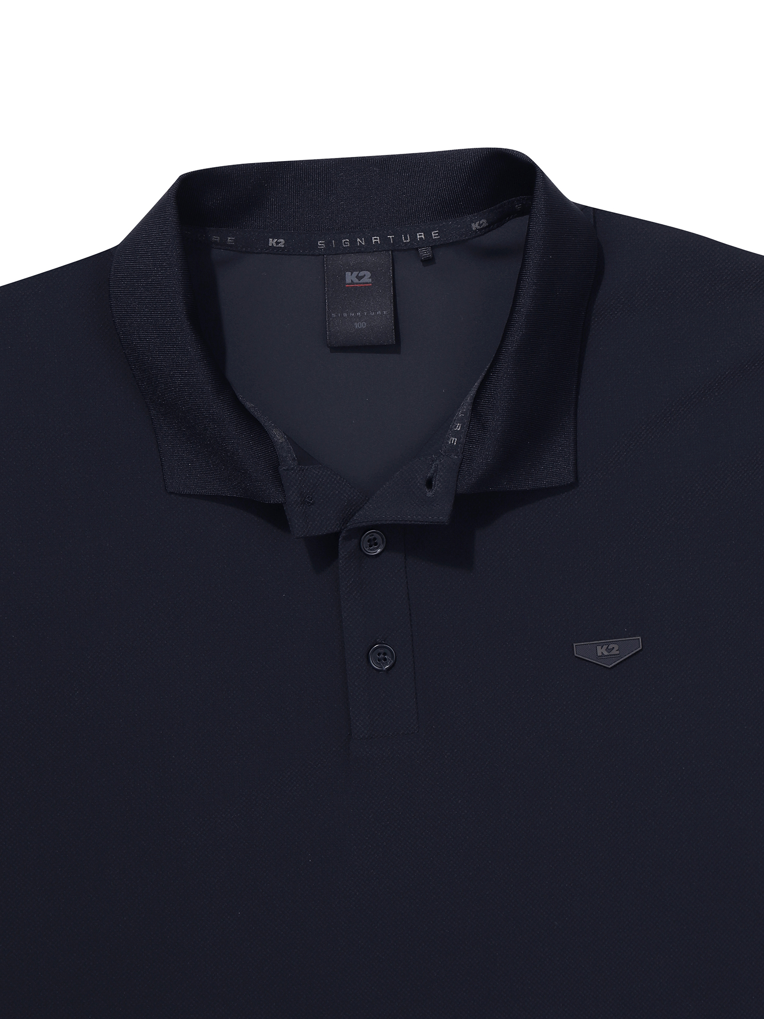 [본사직영] K2 남성 시그니처 파라다이스 썸머 긴팔 폴로 Dark Navy KMM25265N9 - 상세 이미지 4