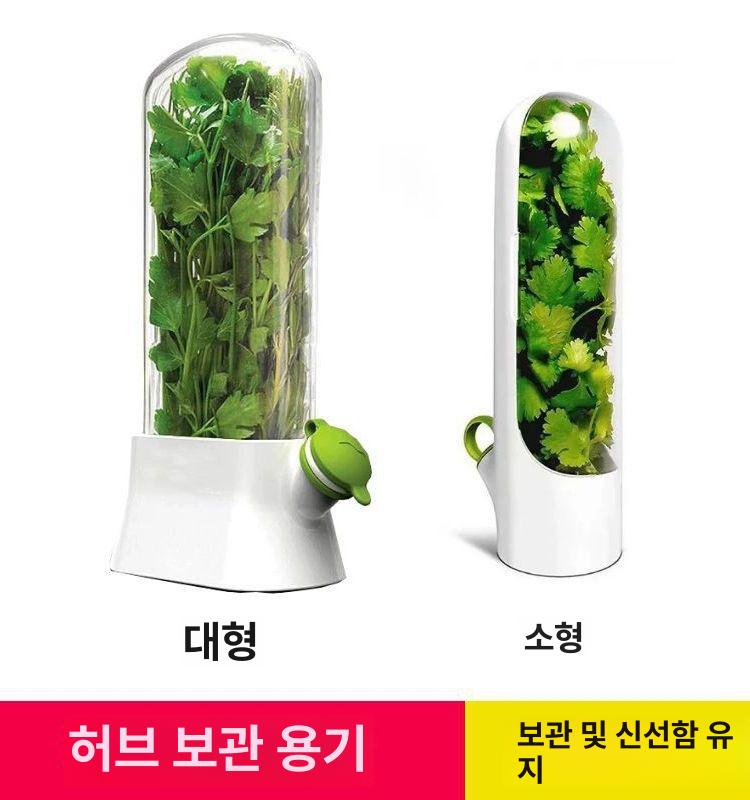 허브 야채 보관함 방수 방탄 식품 보관 창의적 디자인 라지 - 상세 이미지 2