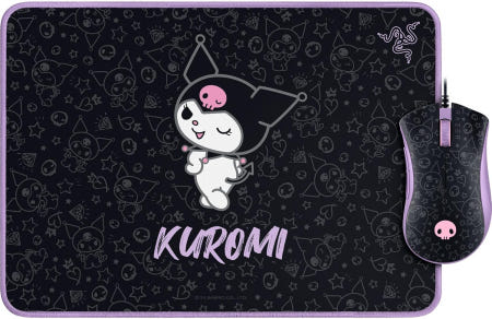 [해외]데스애더 에센셜 게이밍 마우스 및 골리아투스 소프트 매트 번들: 쿠로미 에디션