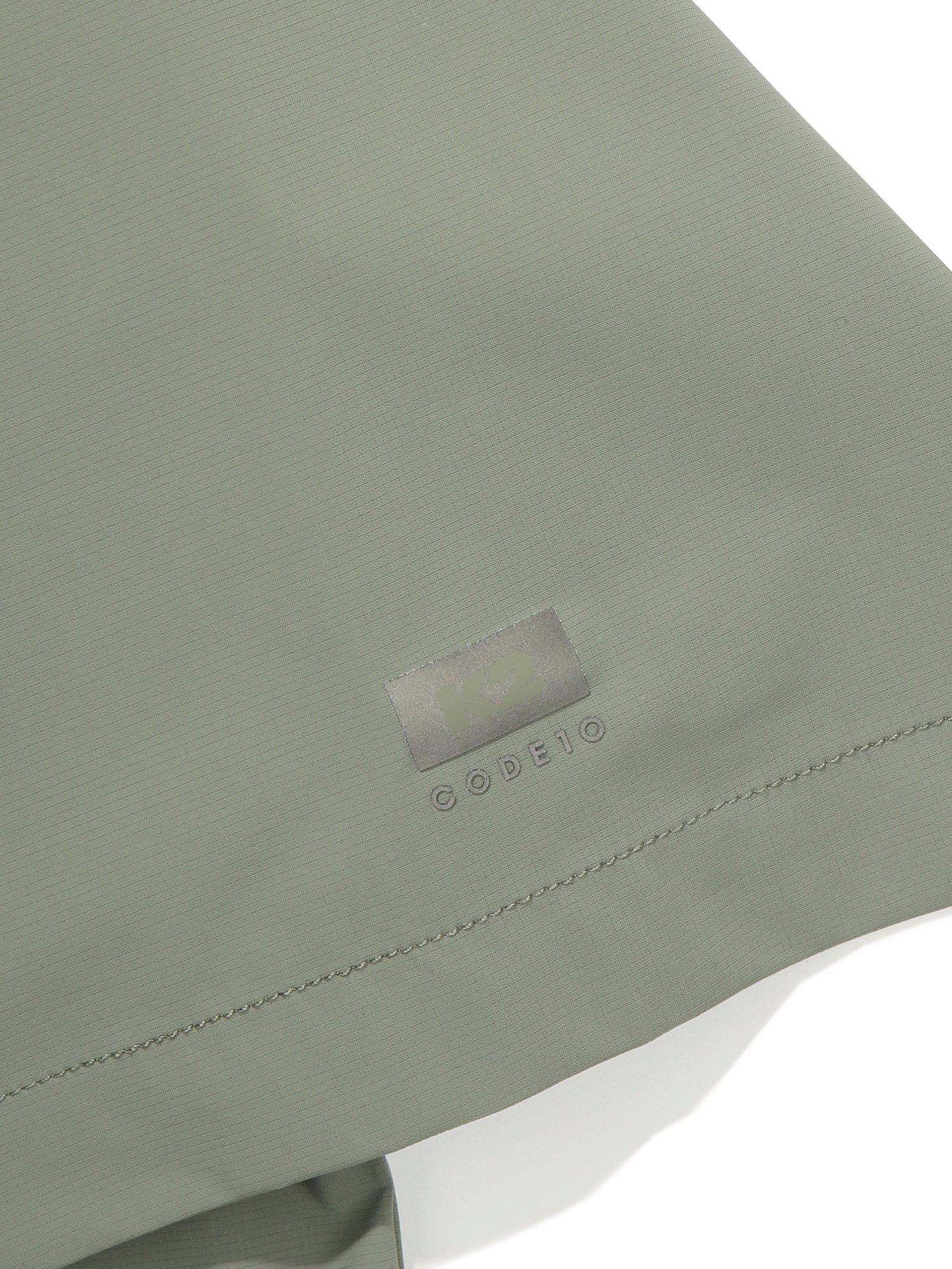 [본사직영] K2 남성 코드텐(CODE10) ICE 우븐 반팔 라운드 Khaki KMM25245K7 - 상세 이미지 4