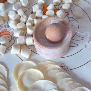 가정용 원형 만두피 만들기 나무 만두틀 논스틱 면피기 만두피 누름틀 1세... 개봉기 | 실사용 후기 - 상품 이미지 3