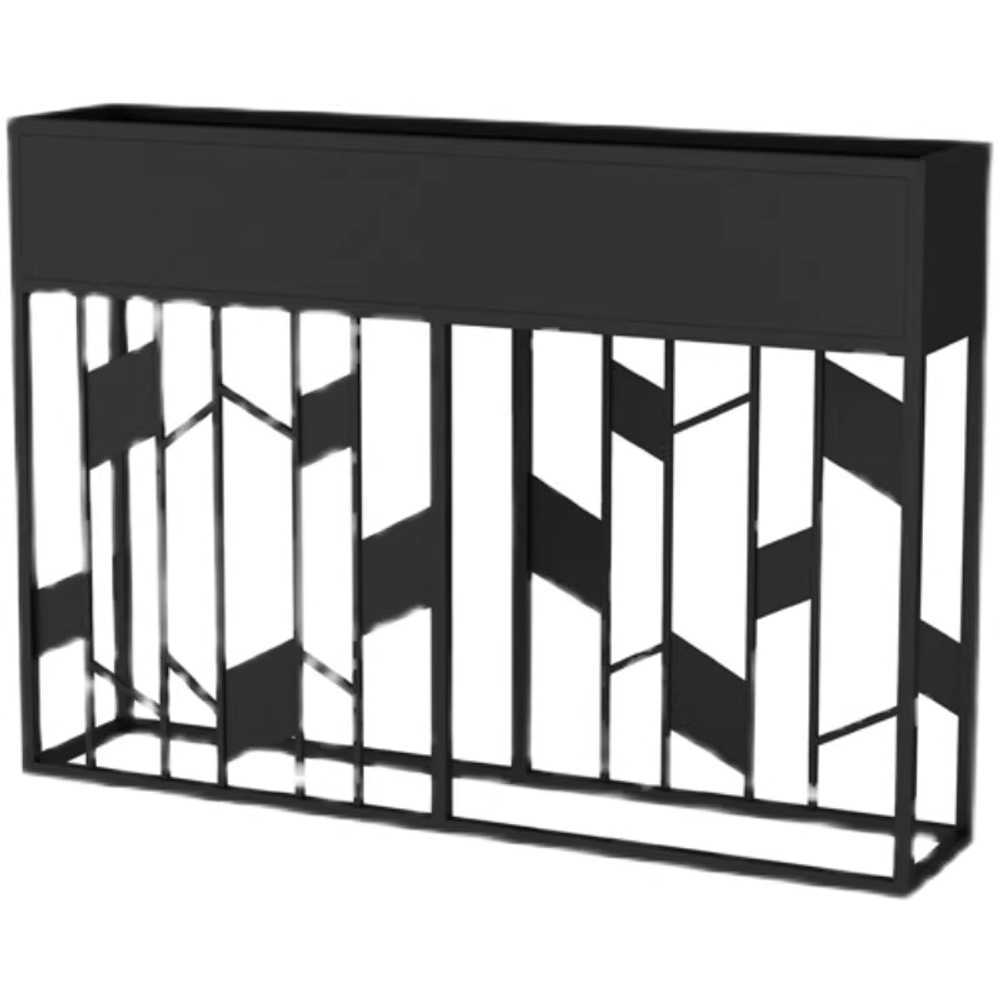플랜트박스 스탠드 펜스 북유럽 야외 발코니 플라워 A 100x25x80cm - 상품 이미지