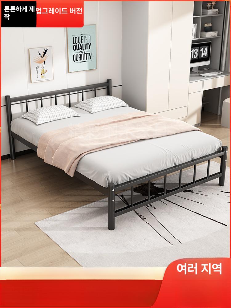 싱글 철제 침대 더블 2m 접이식 침대틀 프레임 90 철재 리프트업 헤드형 침대프레임 - 상세 이미지 3
