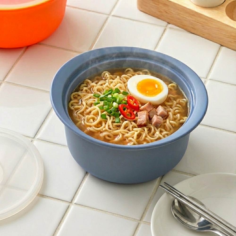 당기고 프리미엄 실리콘 계란찜 찜기550ml 전자렌지 라면용기800ml 오븐 찜기 용기 실리콘찜기 야채찜기 - 상세 이미지 2