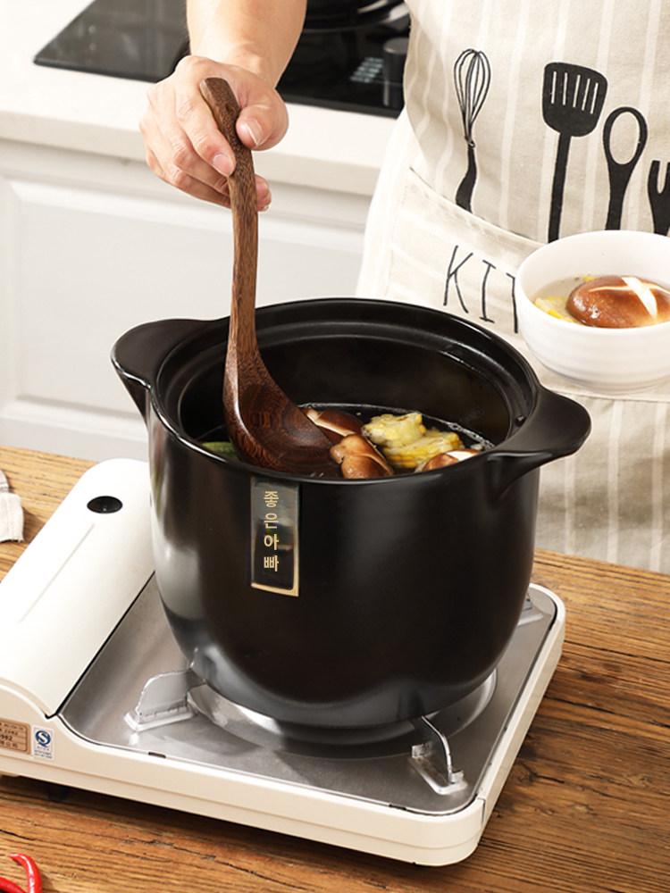 일본식 뚝배기 가정용 내열 찜기 채소 육류 설렁탕 도자기 전골냄비 - 상세 이미지 2