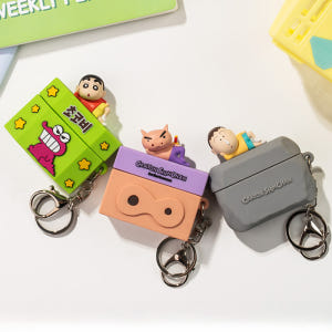 짱구 키링 에어팟 프로 케이스 3세대 공용 심심해 3D 피규어 초코비 개봉기 | 실사용 후기 - 상품 이미지 1