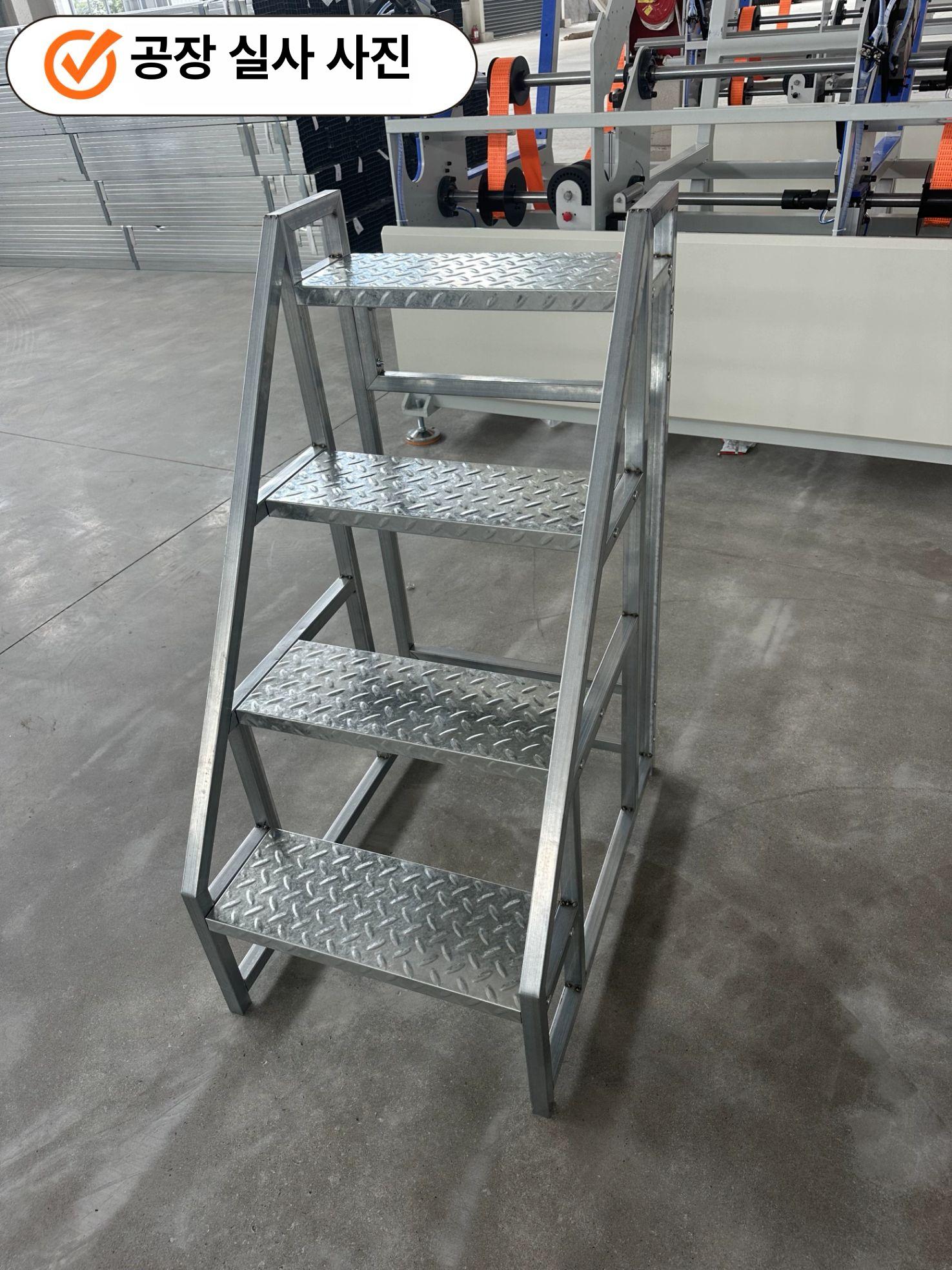 철계단 스텐 철제 4단 논슬립 작업대 우마 3단 80cm 46cm - 상세 이미지 4