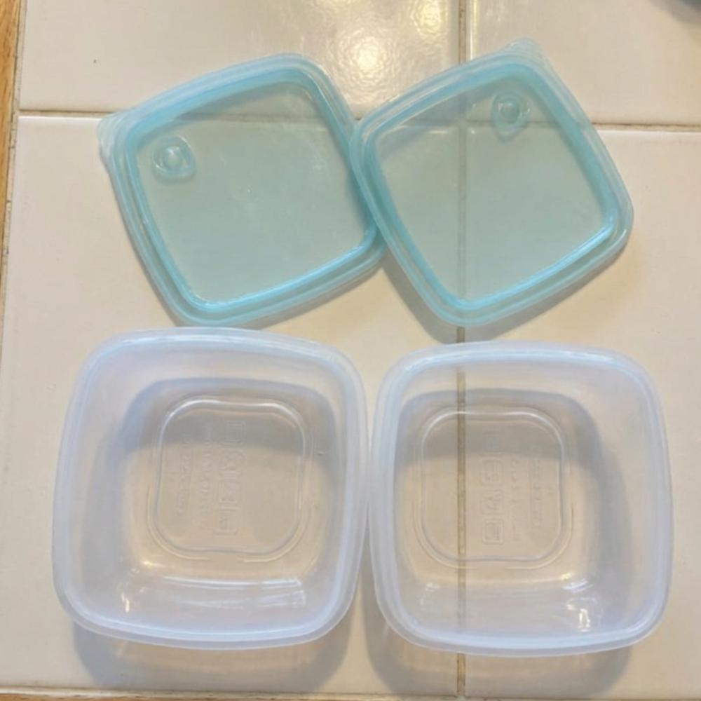 당기고 프리미엄 플래티넘 실리콘 정사각 냉동 밥팩 전자레인지 냉동밥보관용기370ml 4P 밀폐용기 - 상세 이미지 3